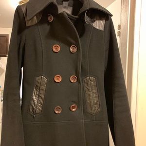 Black Mackage Wool Peacoat